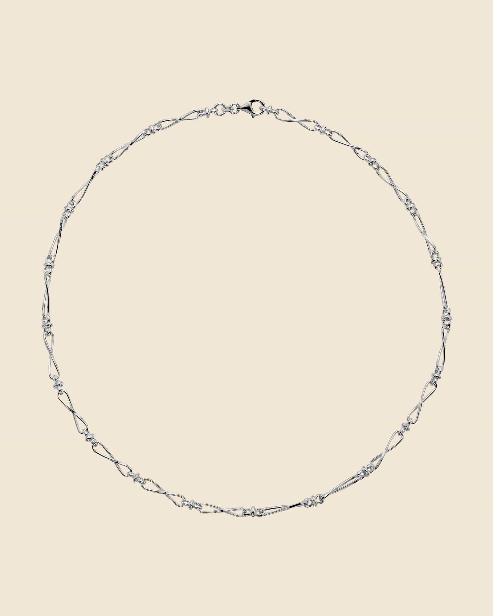 Sterling Silver Infinity Link Necklace