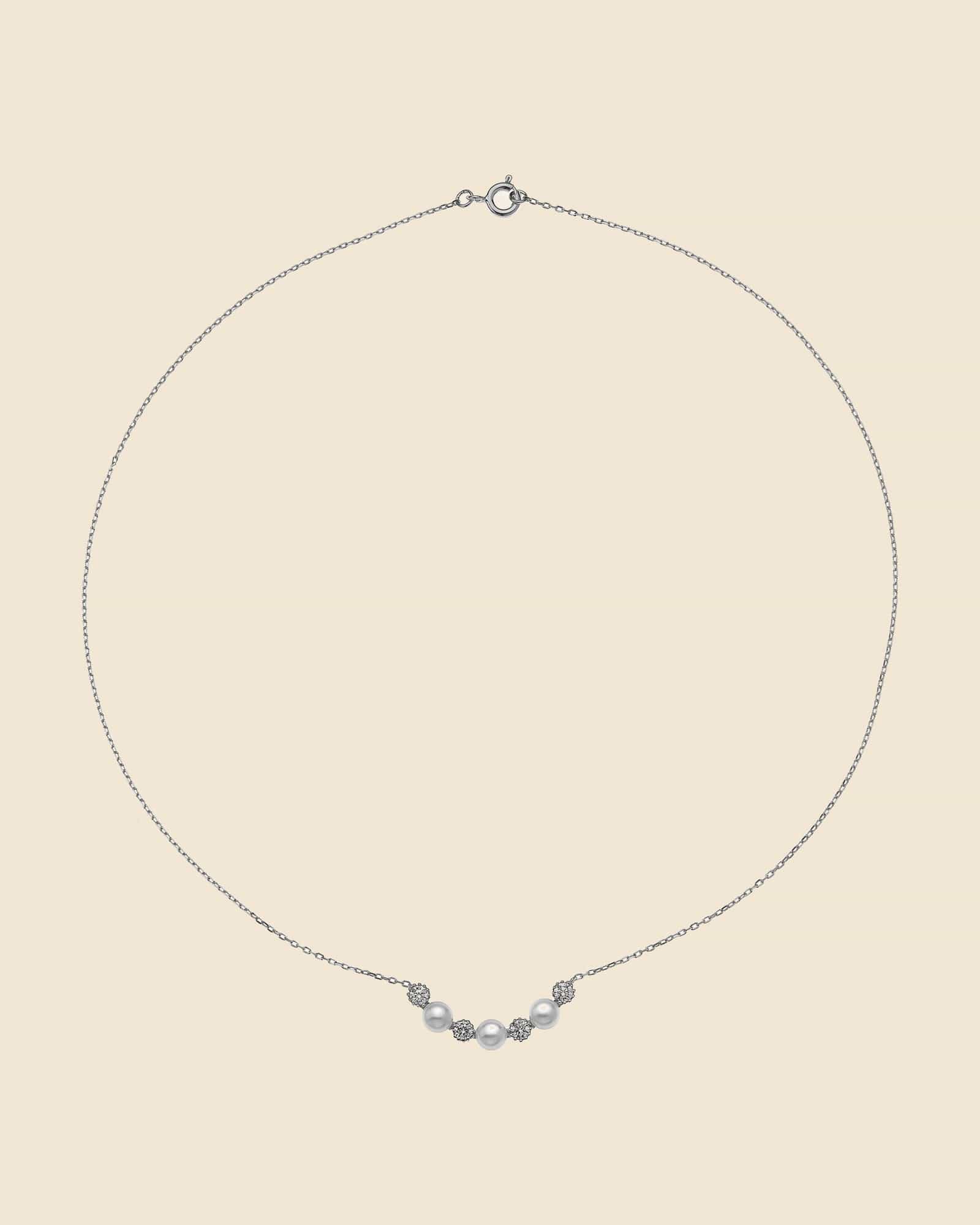Sterling Silver and Freshwater Pearl Grace Necklace