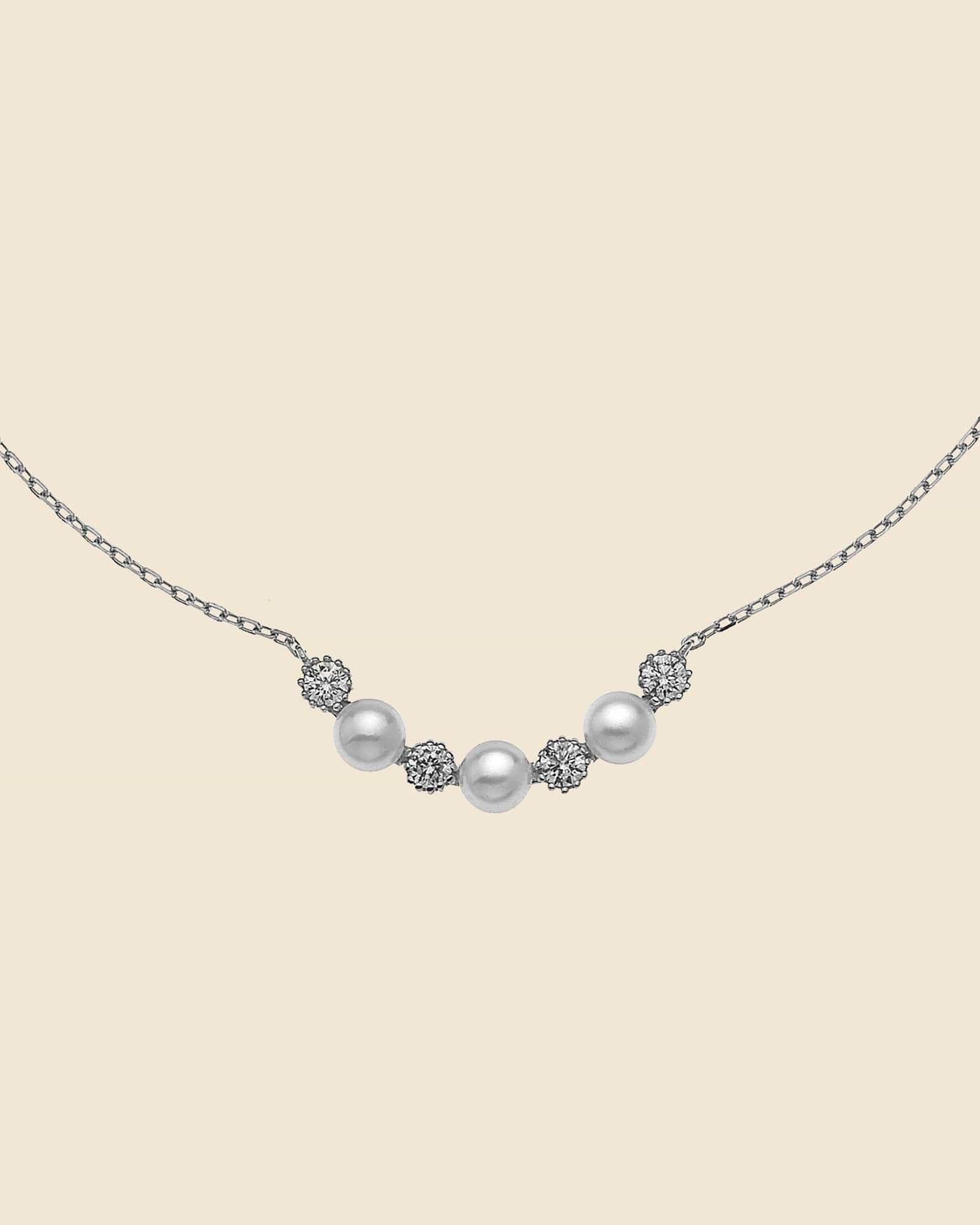 Sterling Silver and Freshwater Pearl Grace Necklace