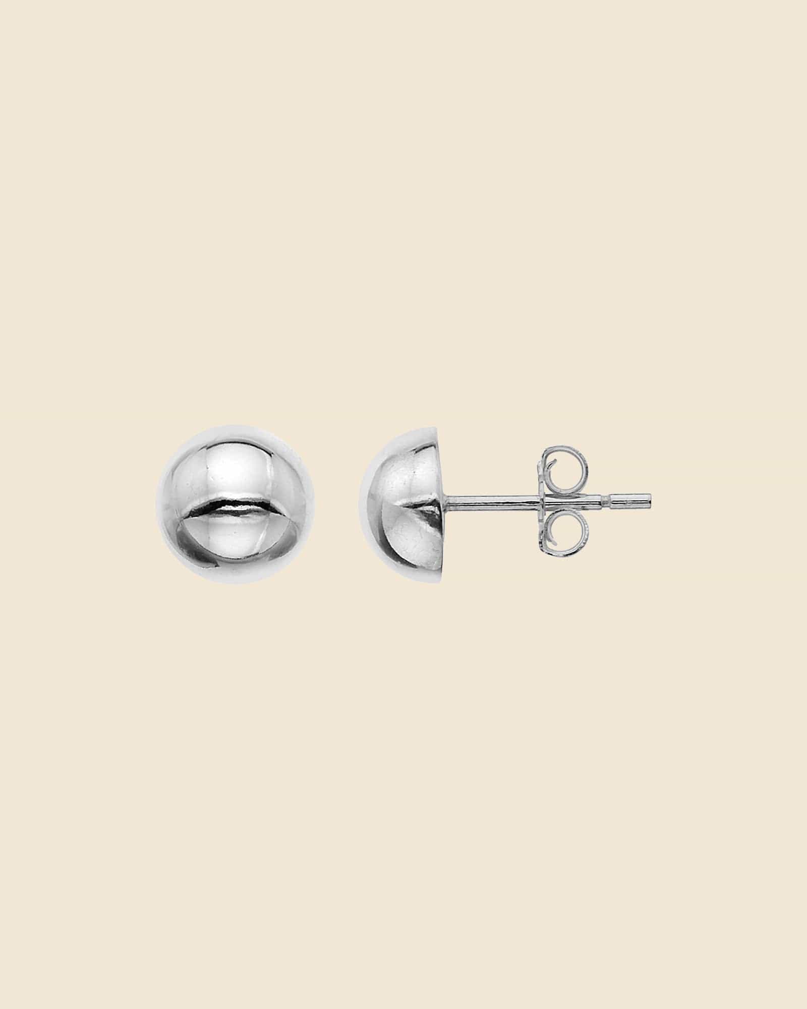 Sterling silver dome studs Sterling silver dome studs