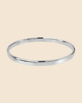 Sterling Silver 5mm Plain Court Bangle