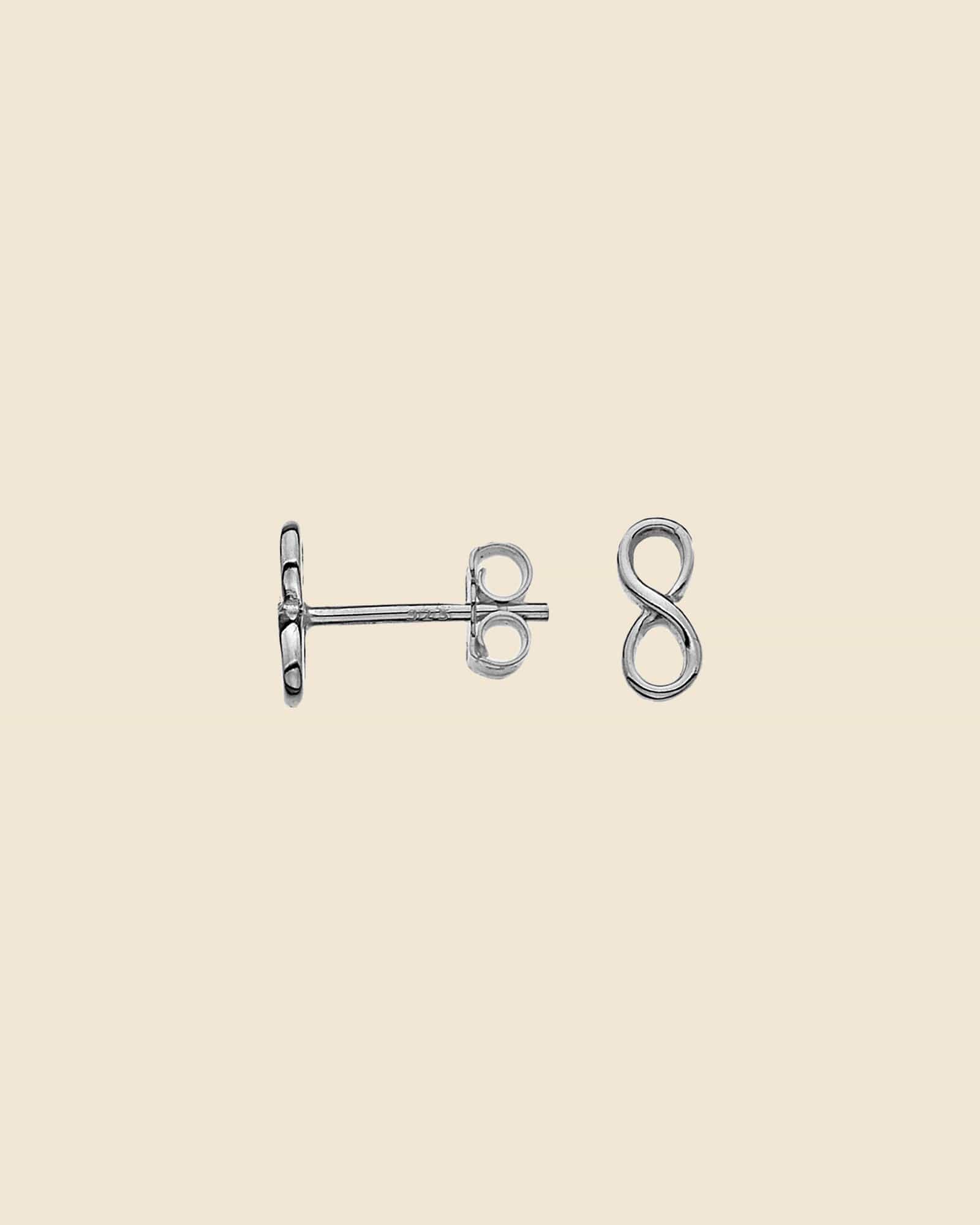 Sterling Silver Infinity Studs