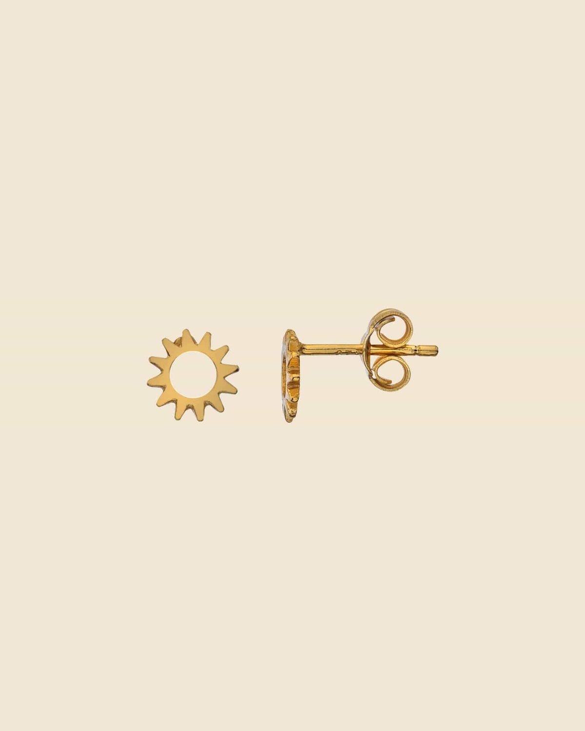 Gold Plated Sun Studs