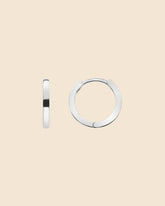 Sterling Silver Essential Hinged Huggie Hoops