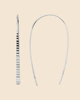 Sterling Silver Tapered Bar Pull-Through Earrings