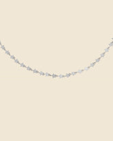 Sterling Silver Flat Star Link Necklace