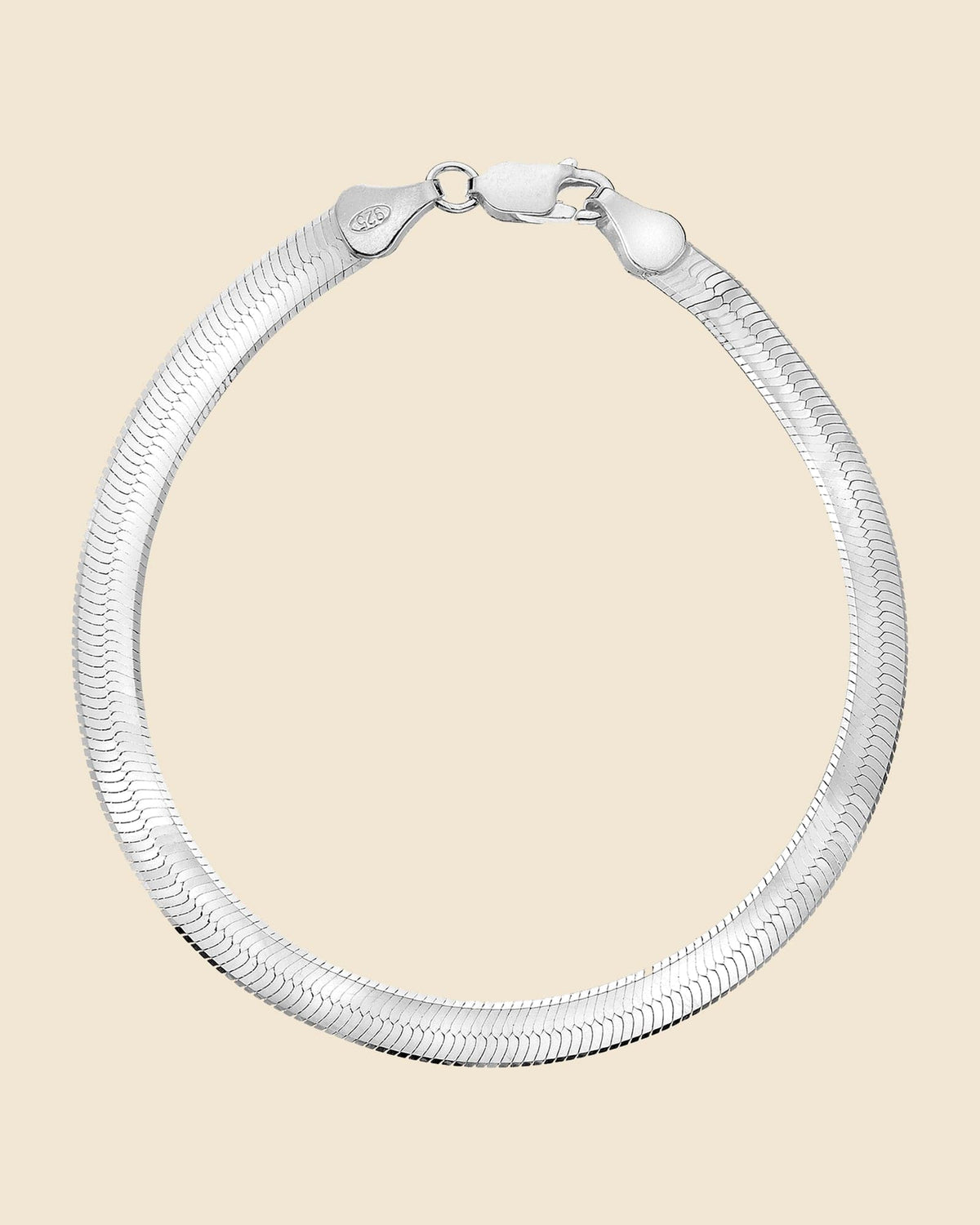 Sterling Silver Herringbone Bracelet