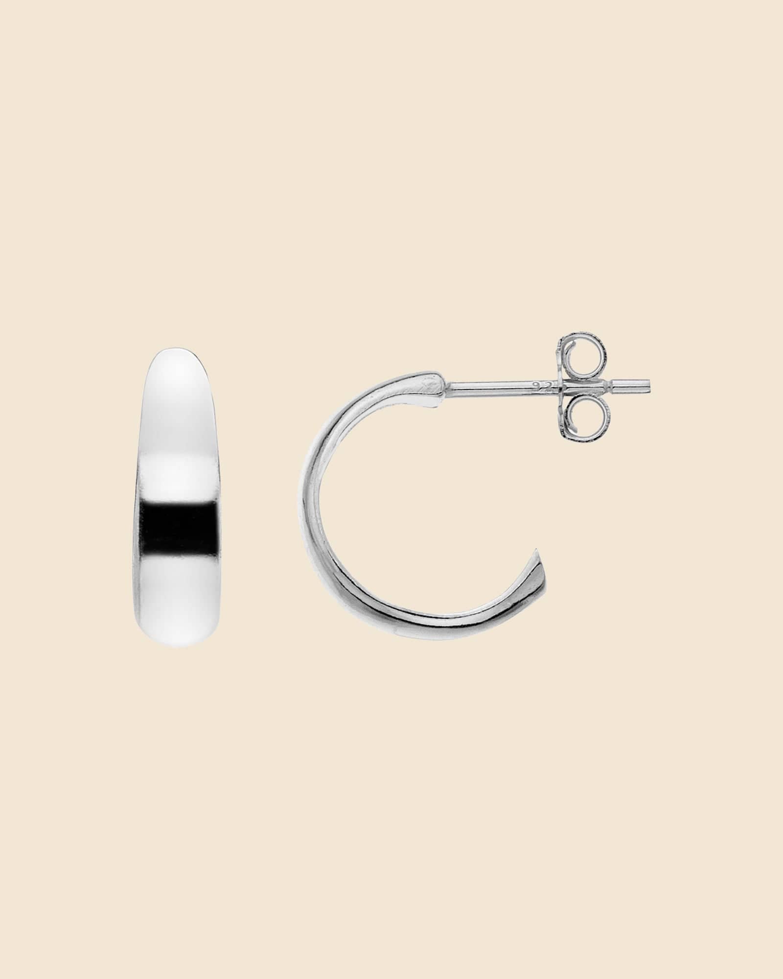 Sterling Silver Classic Hoop Earrings