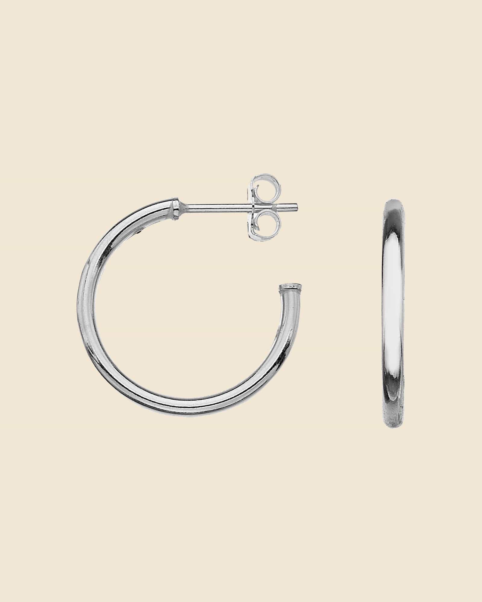 Silver on sale tube hoops