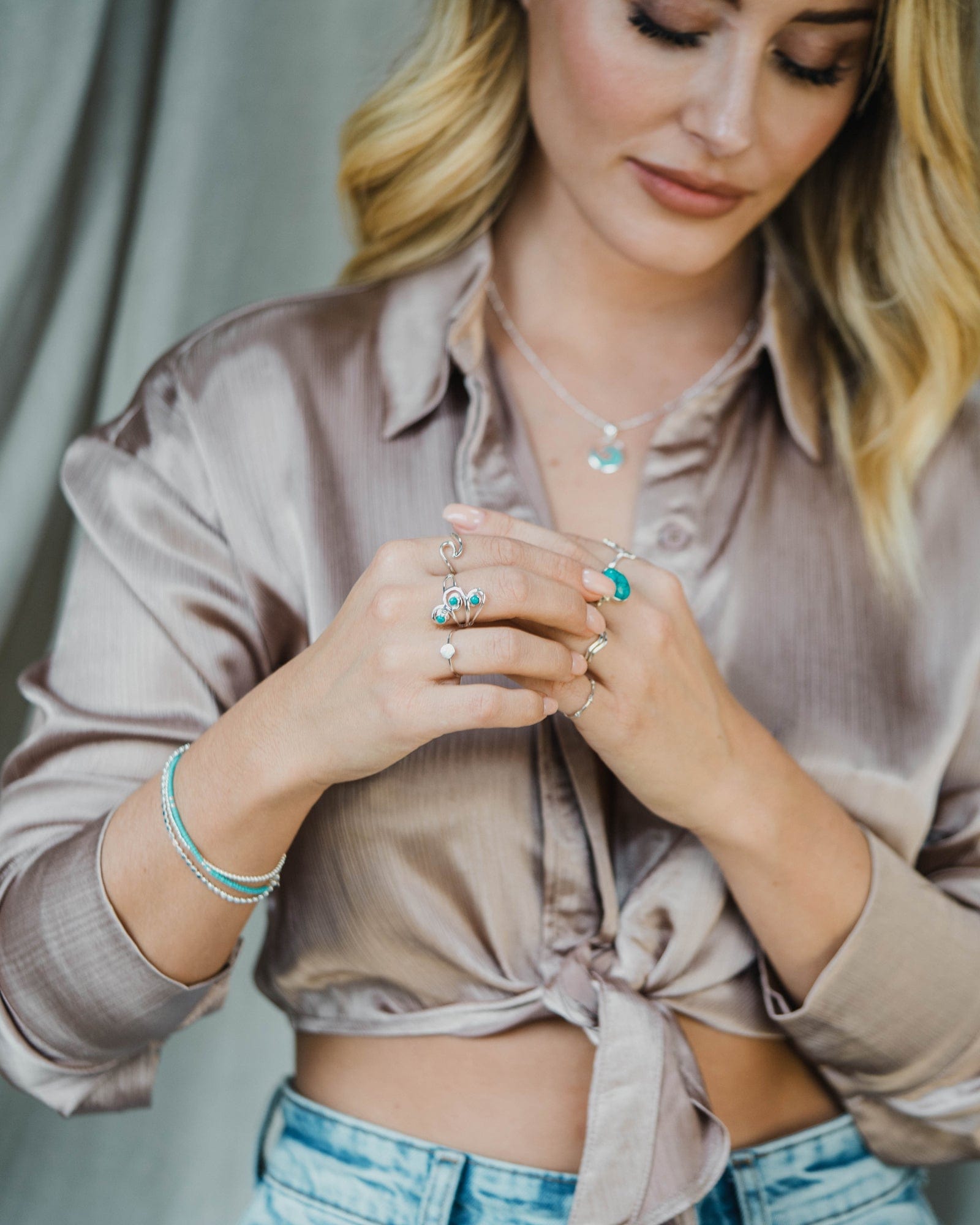 Sterling Silver Simple Wave Ring