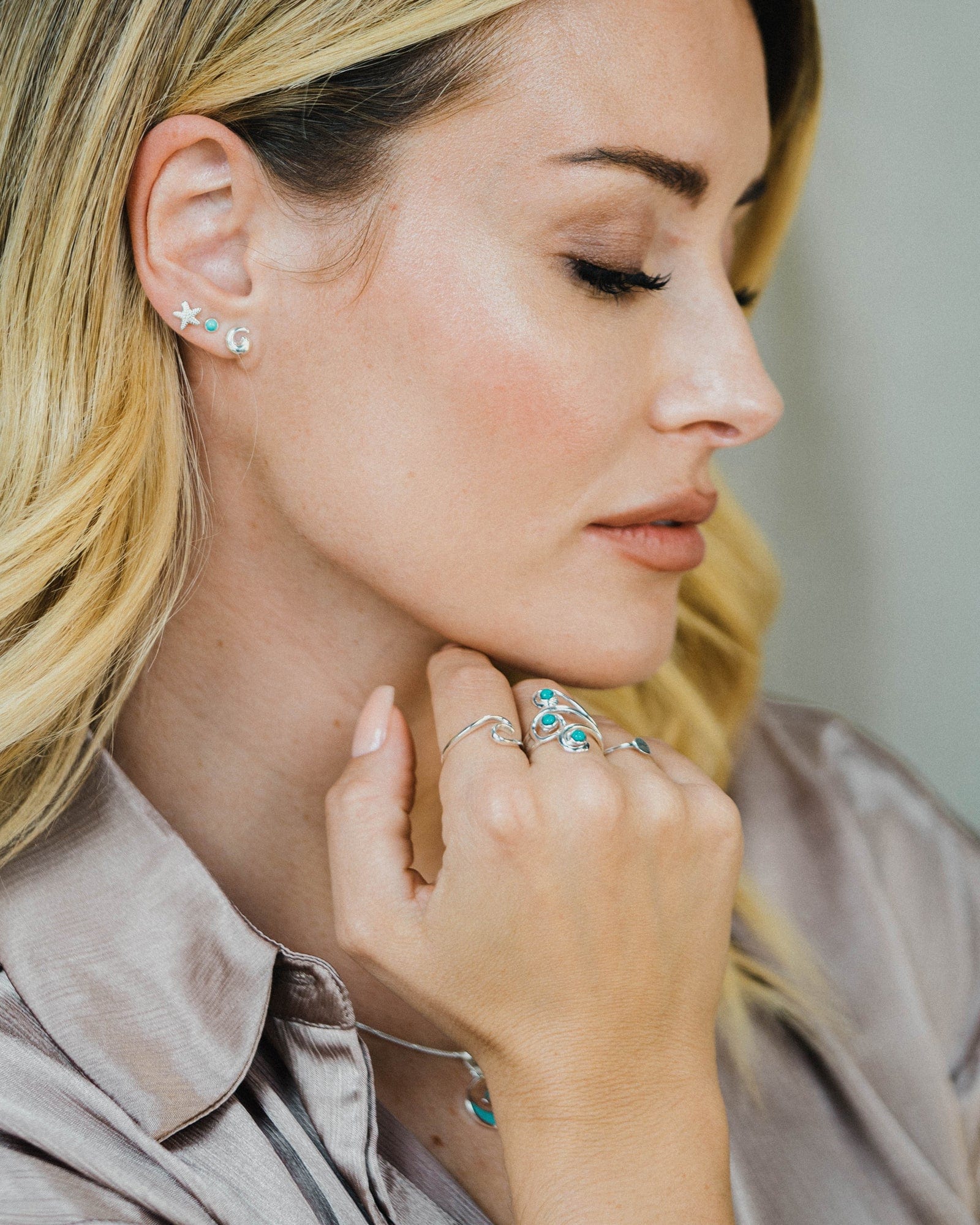 Sterling Silver Simple Wave Ring