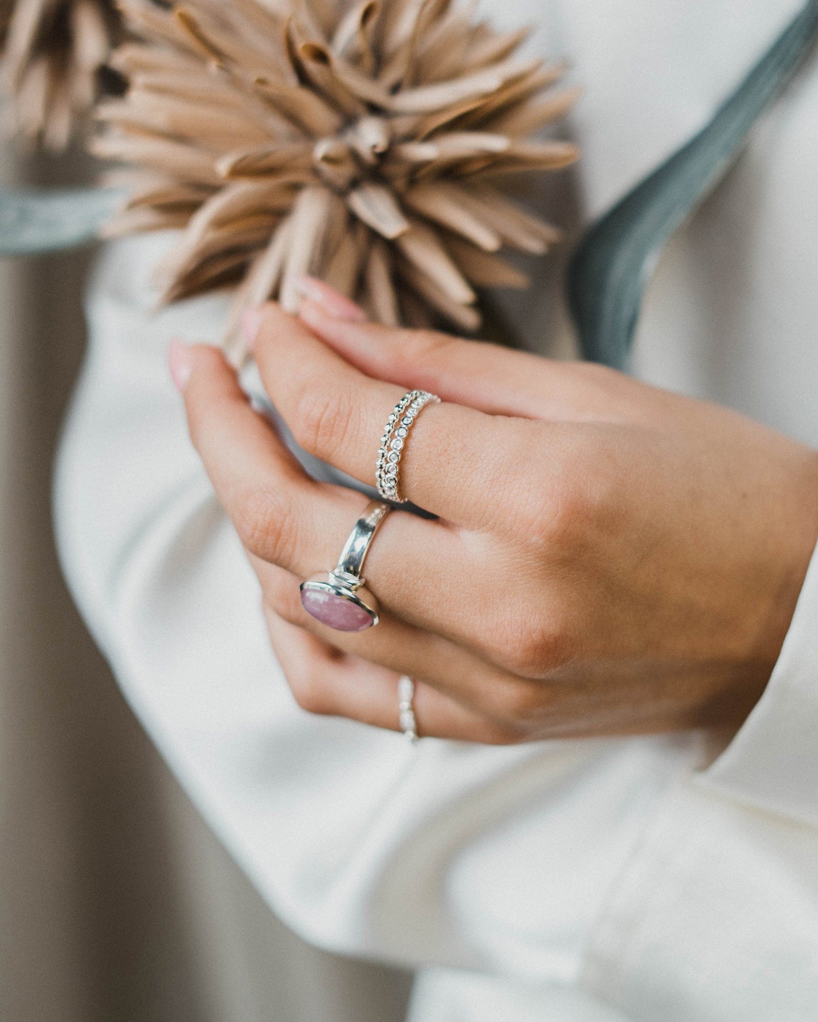 Sterling Silver Ball Stacking Ring