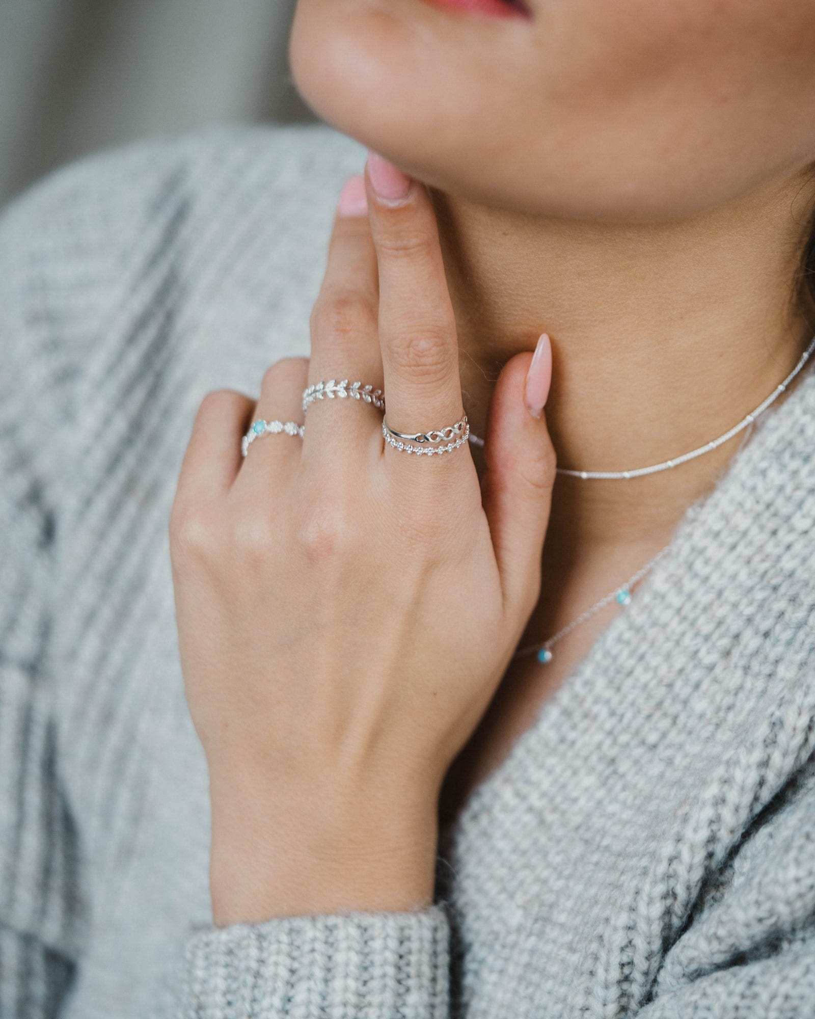 Sterling Silver Mini Infinity Loop Ring