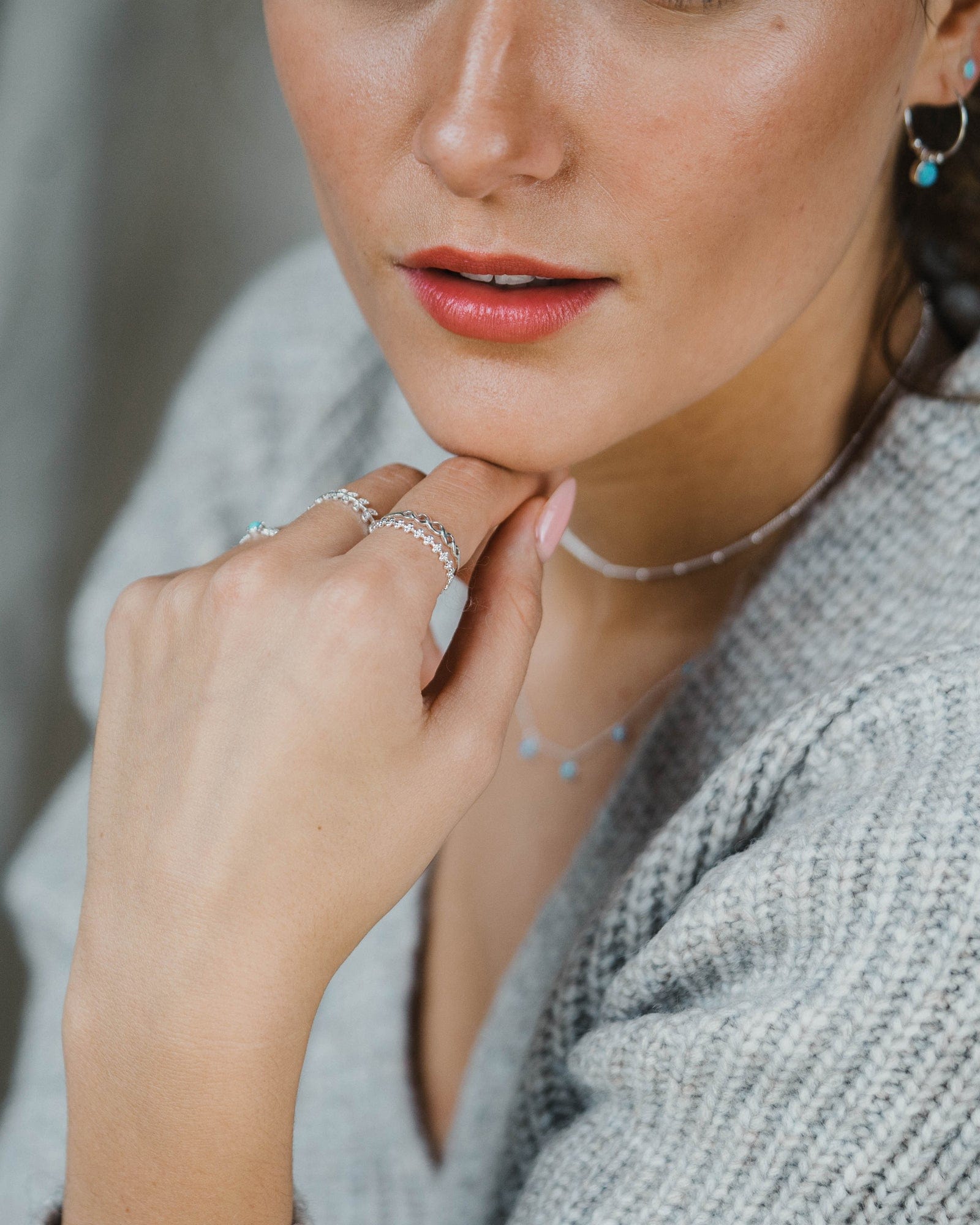 Sterling Silver Mini Infinity Loop Ring