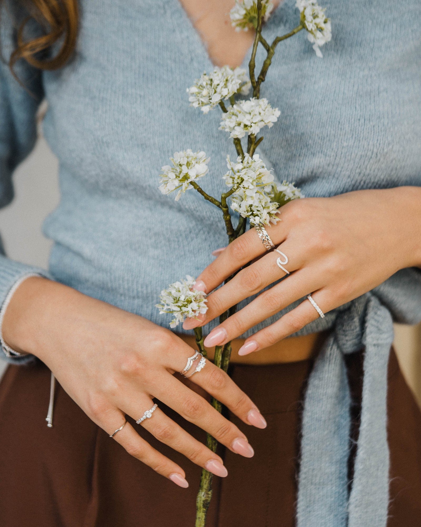 Cubic Zirconia Eternity Style Stacking Ring