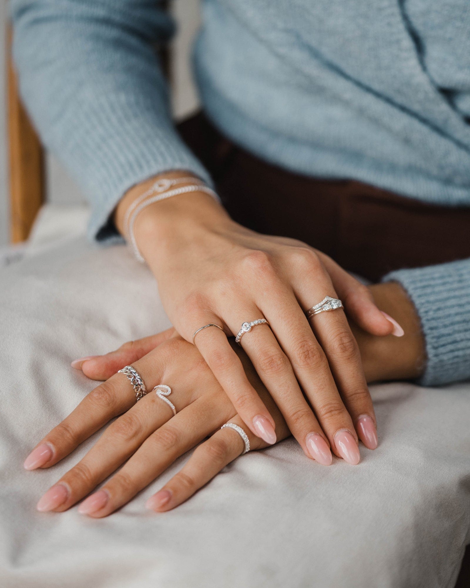 Sterling Silver Open Heart Band Ring