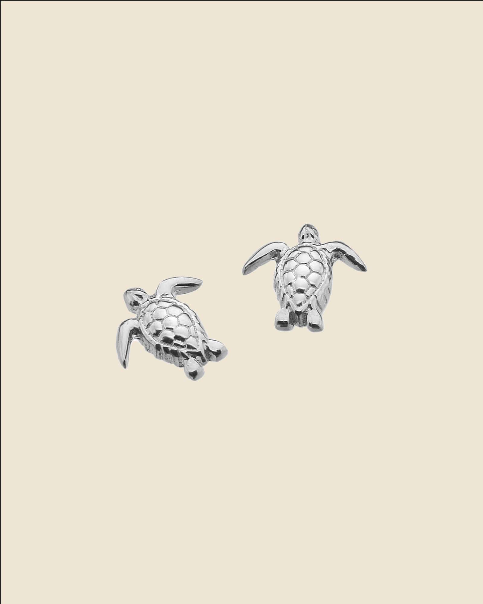 Sterling Silver Turtle Studs
