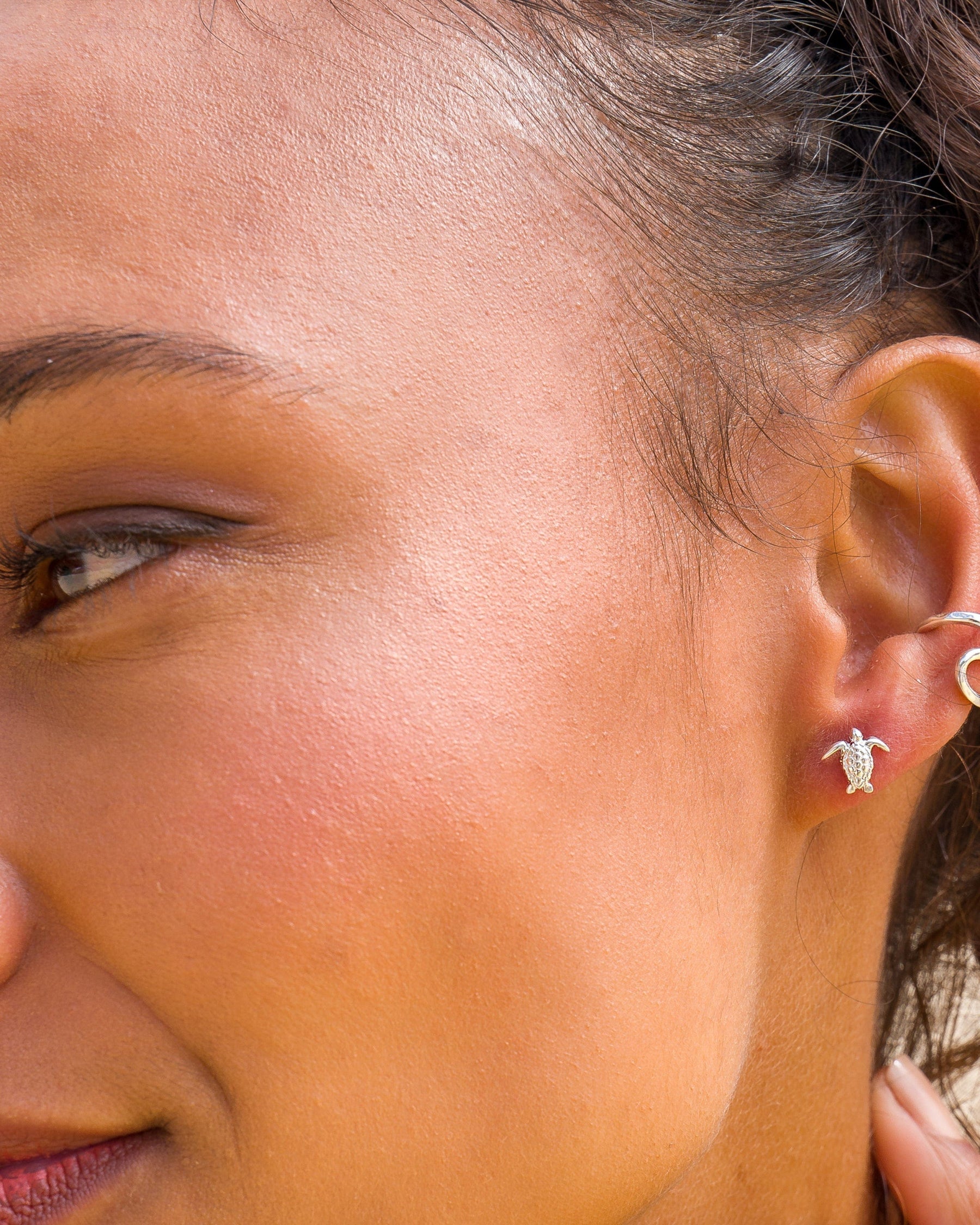 Sterling Silver Turtle Studs