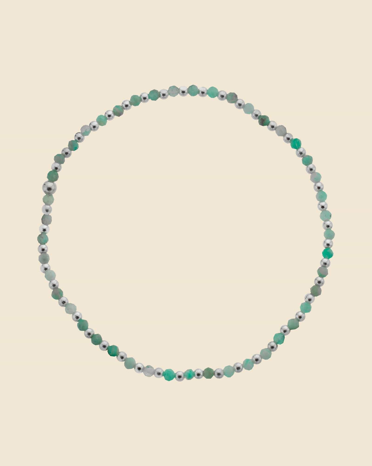 Sterling Silver and Gemstone Beaded Bracelet