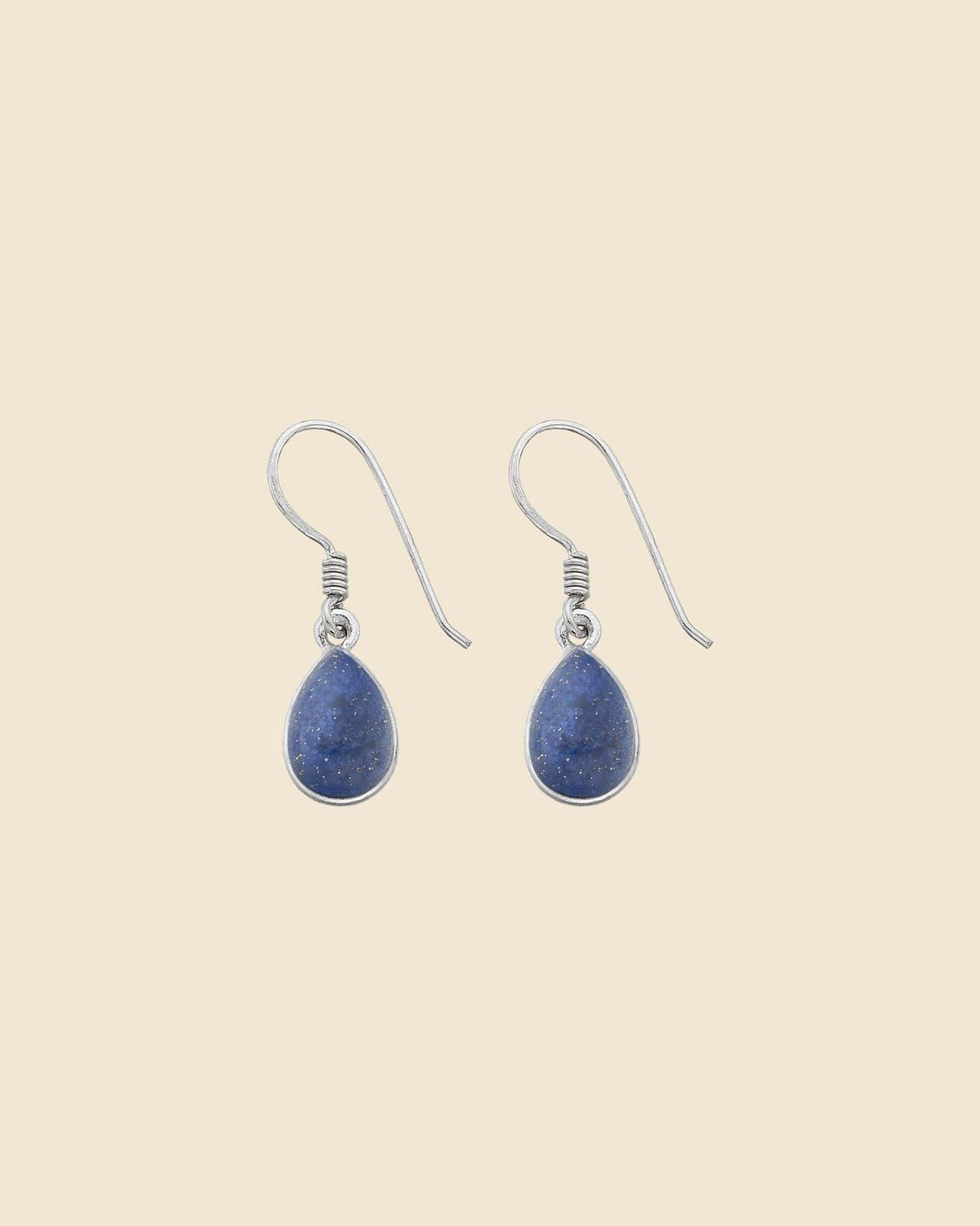 Sterling Silver and Gemstone Teardrop Earrings