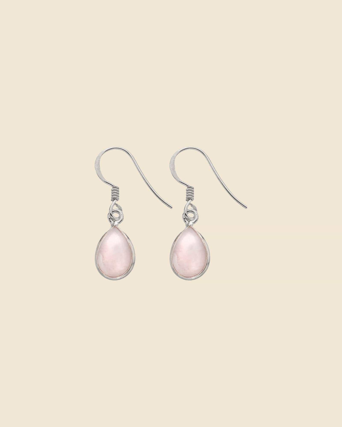 Sterling Silver and Gemstone Teardrop Earrings