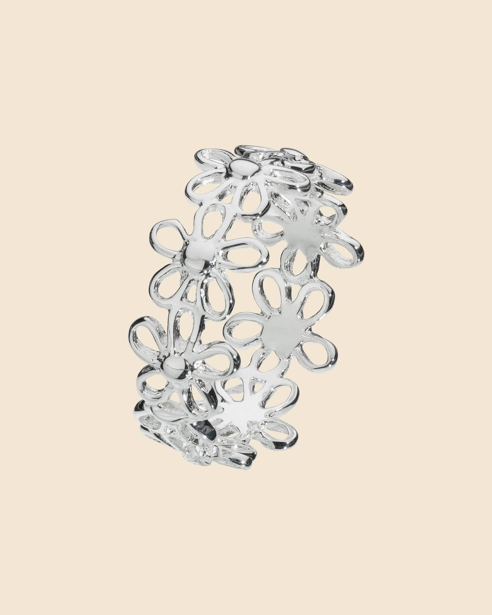 Sterling Silver Daisy Chain Ring