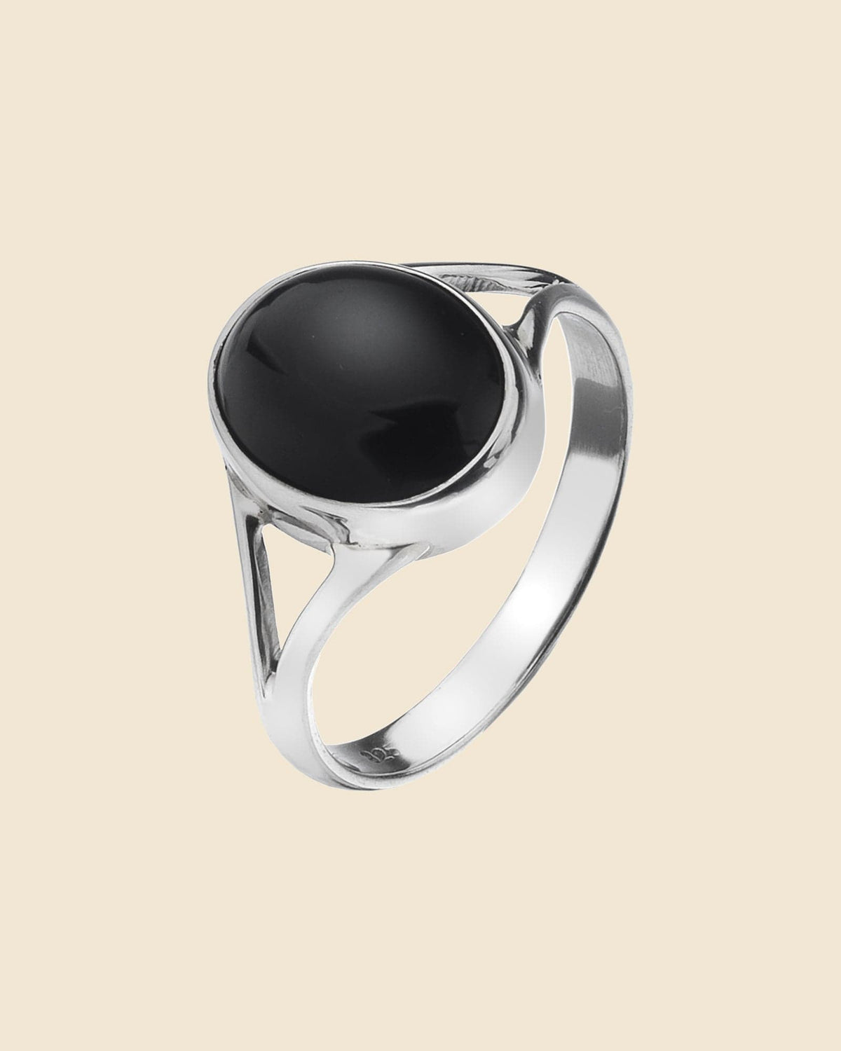 Sterling Silver Split Shank Gemstone Ring