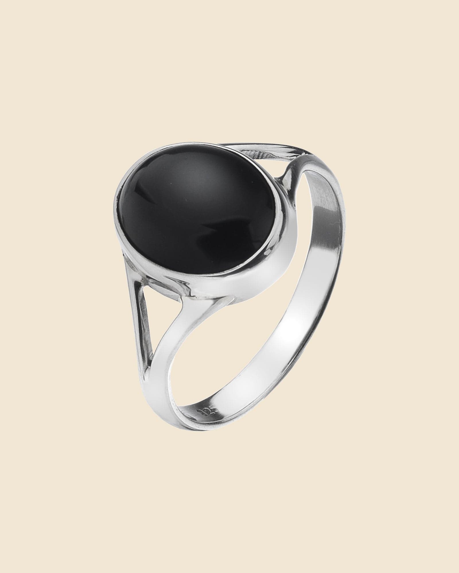 Sterling Silver Split Shank Gemstone Ring