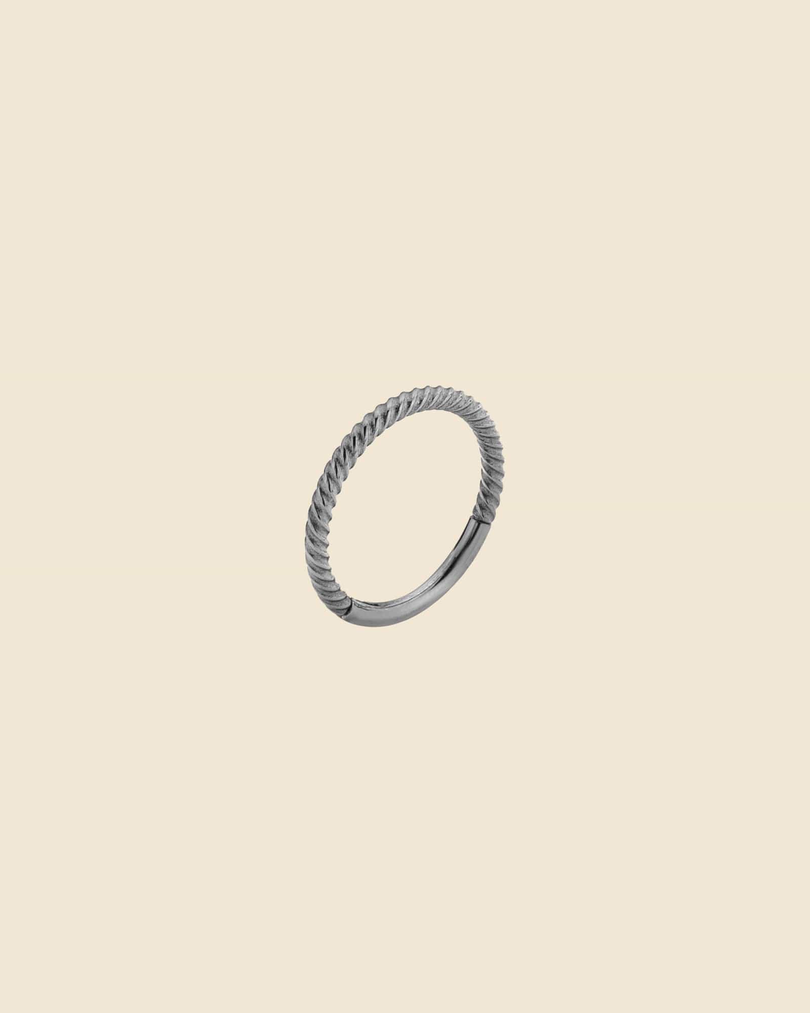 Surgical Steel Rope Style Hoop