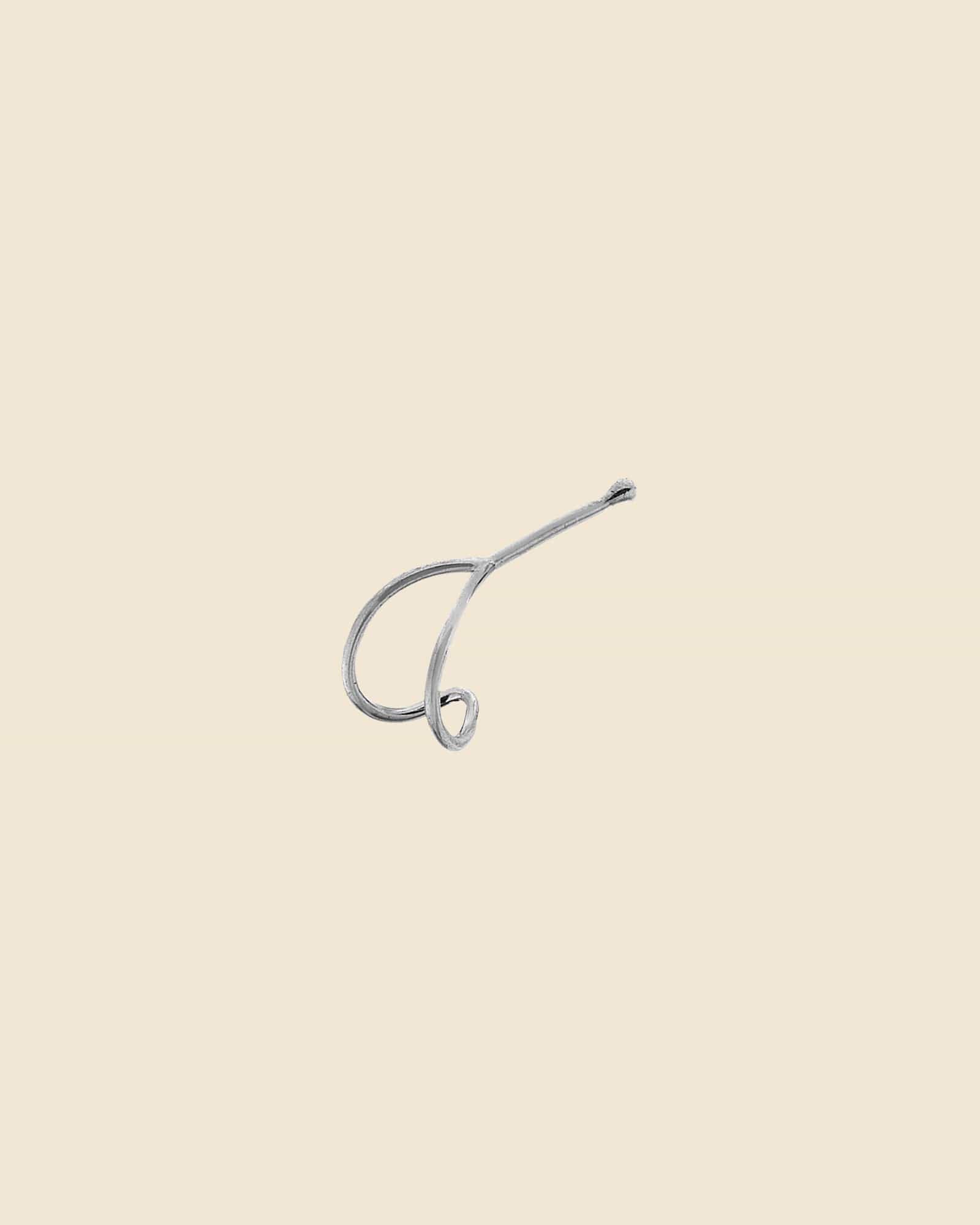 Sterling Silver Double Ring Illusion Nose Stud