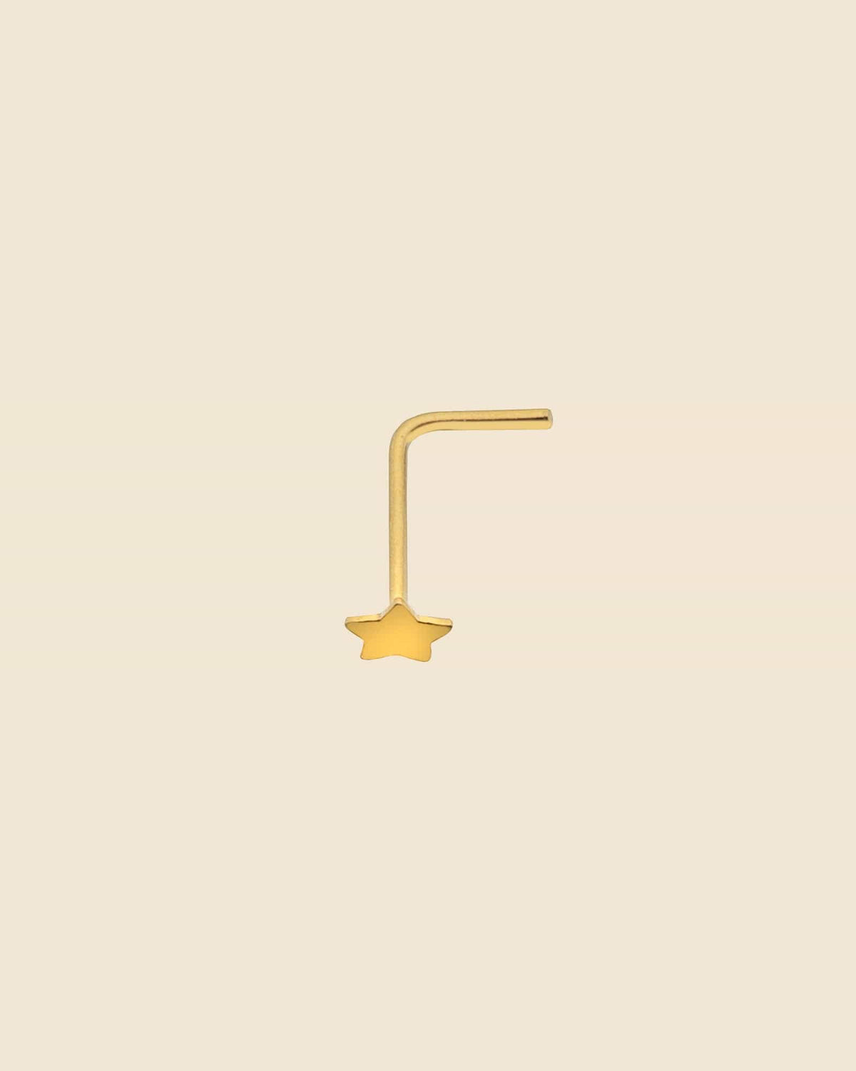 Gold plated Star Nose Stud