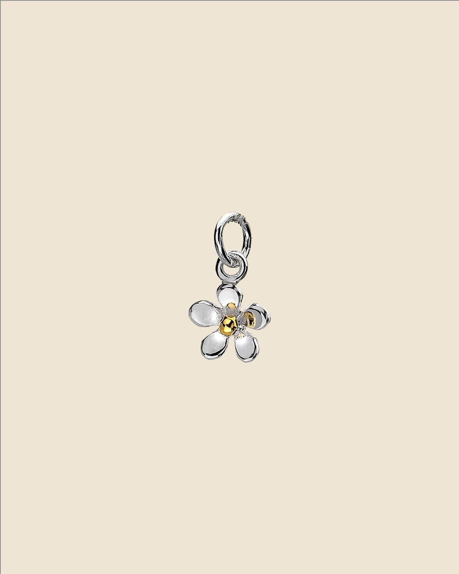 Sterling Silver Tiny Daisy Pendant