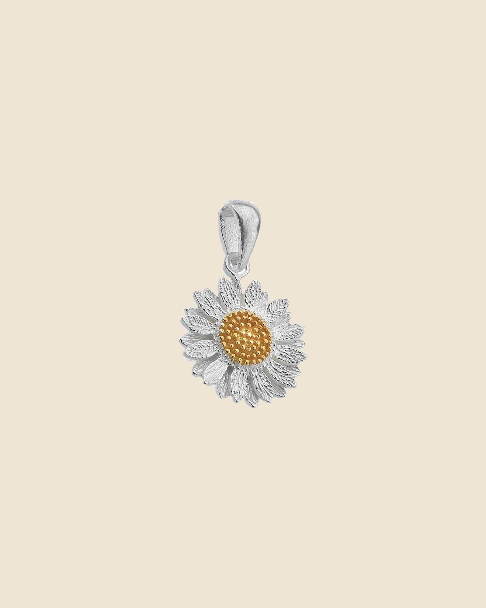 Sterling Silver Sunflower Pendant