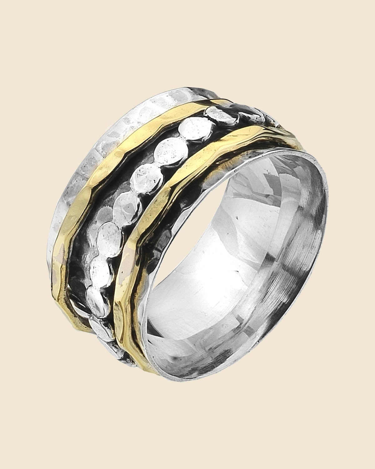 Sterling Silver Bobble Spinner Ring