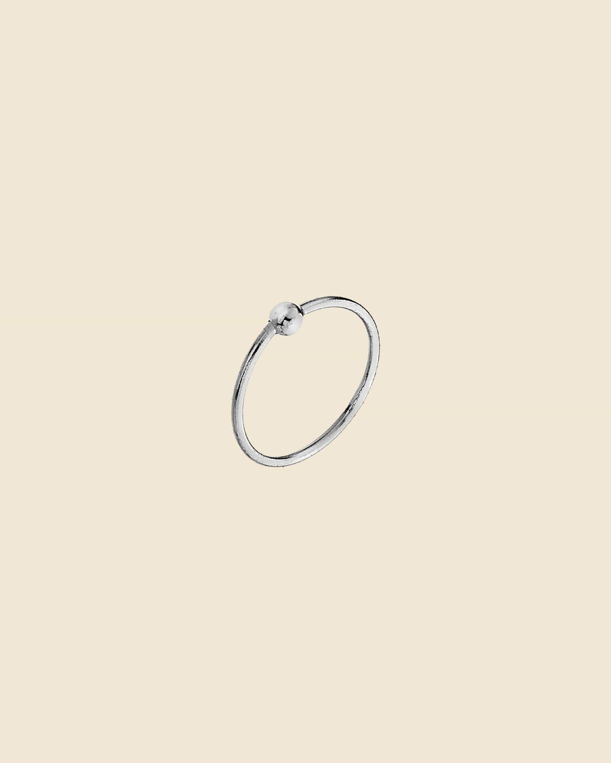 Sterling Silver 9mm Nose Hoop with Ball