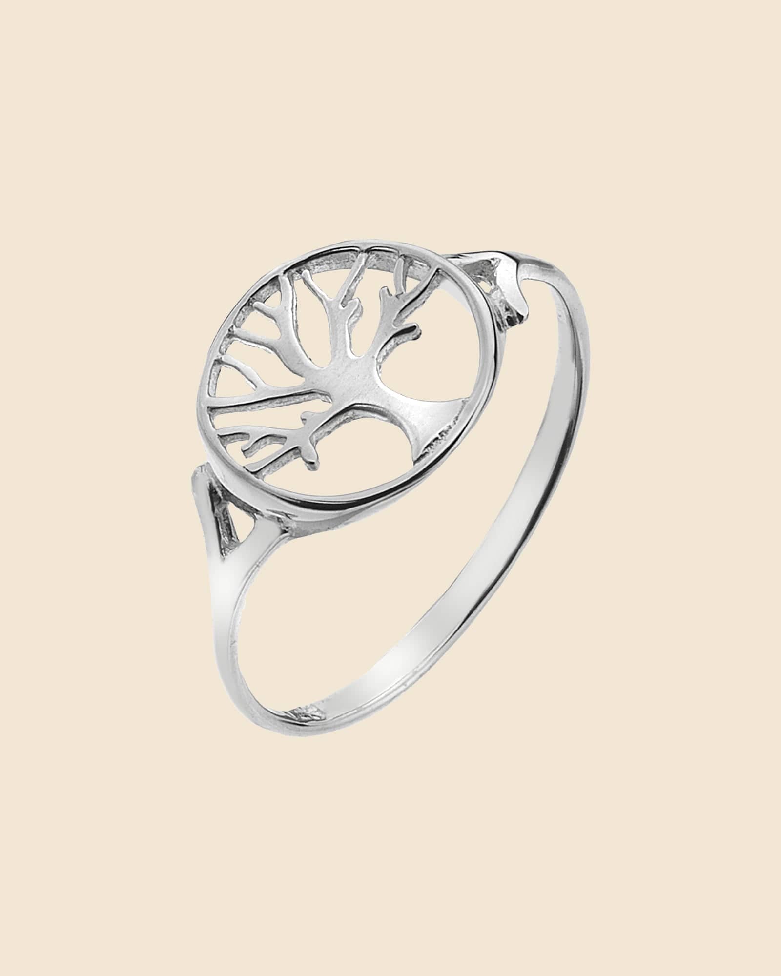 Sterling silver hot sale tree ring