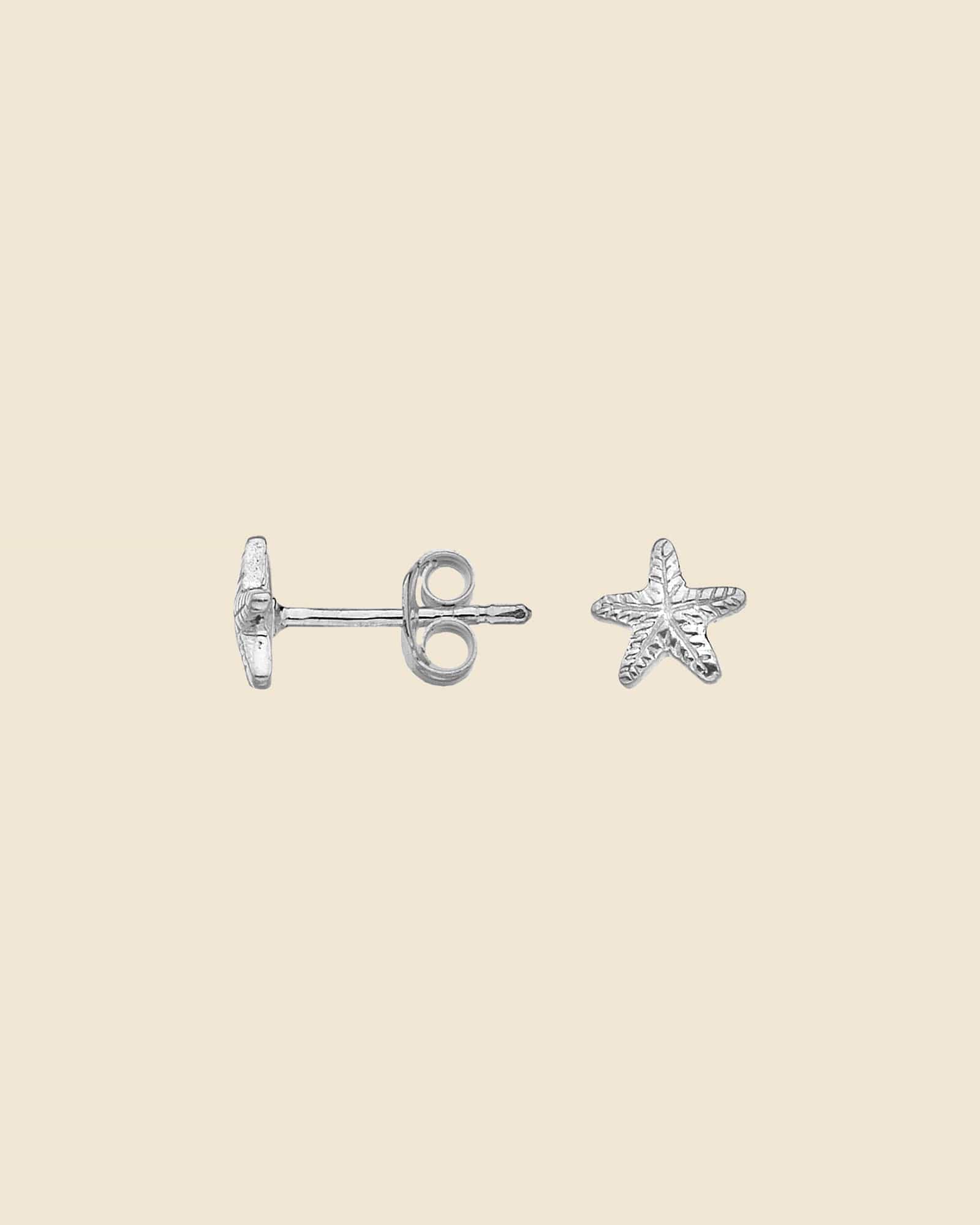 Sterling Silver Starfish Studs