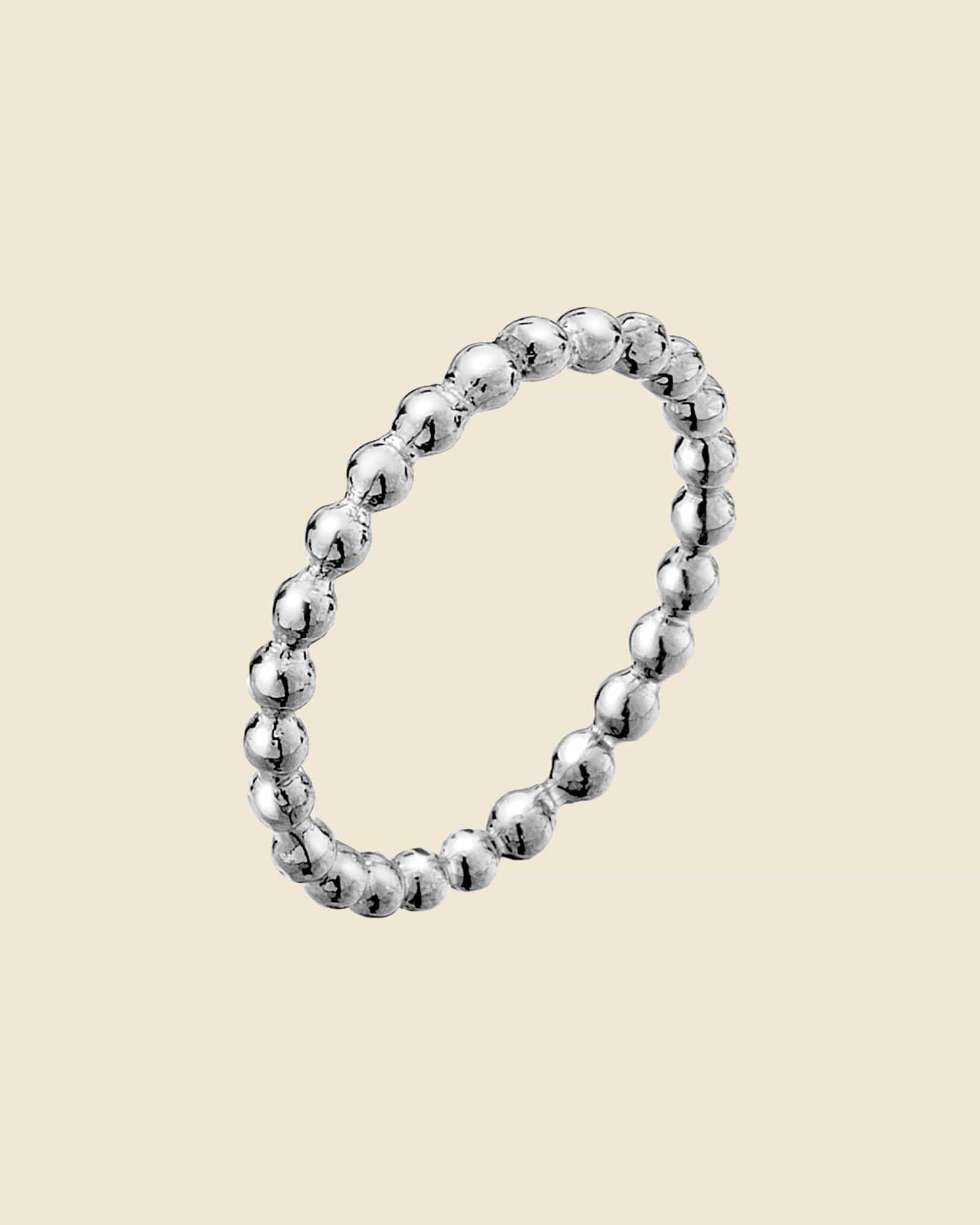 Sterling Silver Ball Stacking Ring