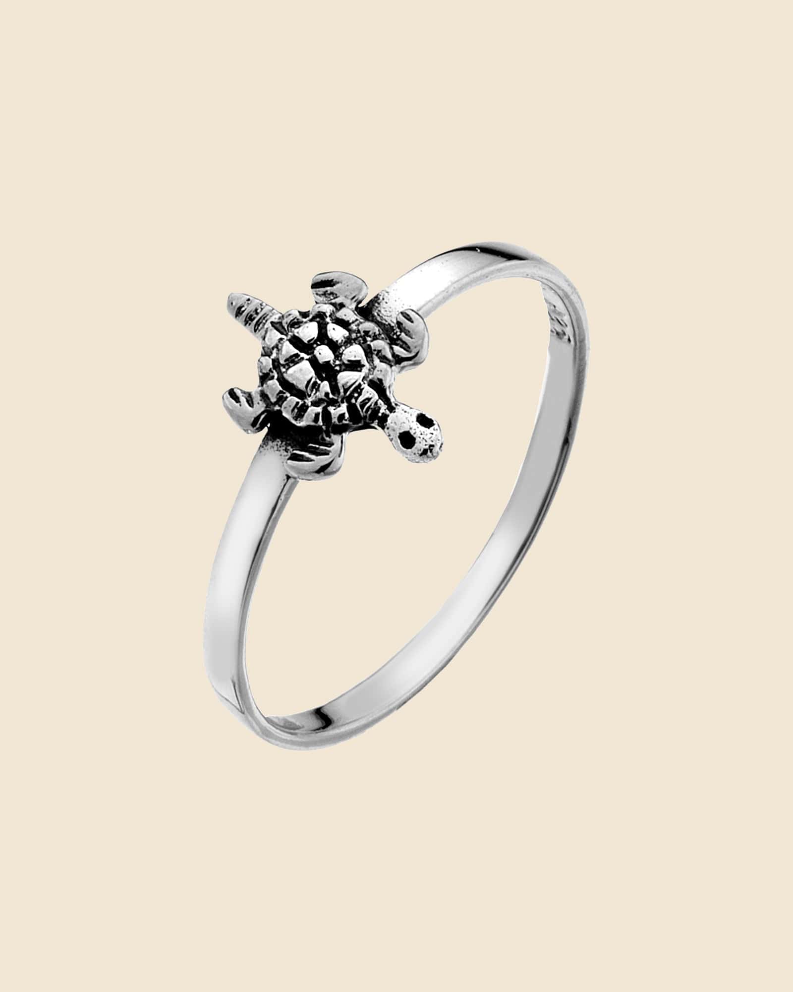 Sterling Silver Turtle Ring