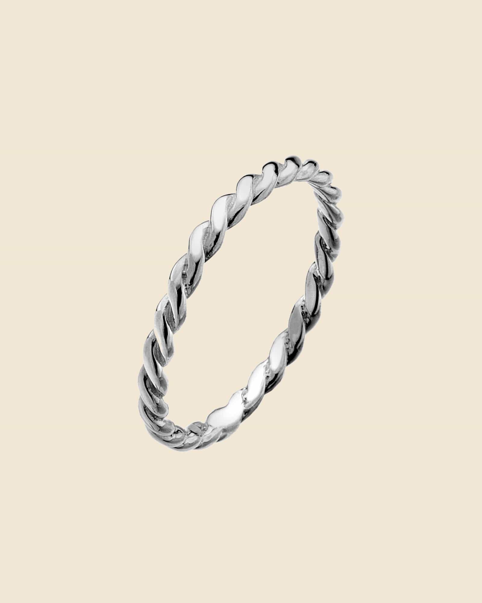 Sterling Silver Rope Ring