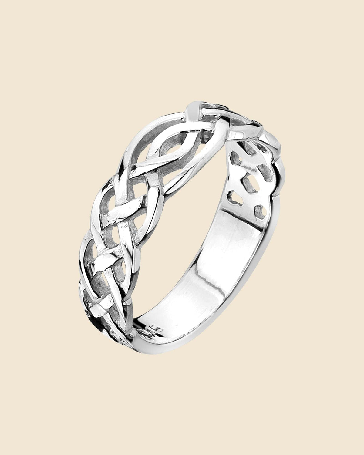 Sterling Silver Celtic Plait Ring