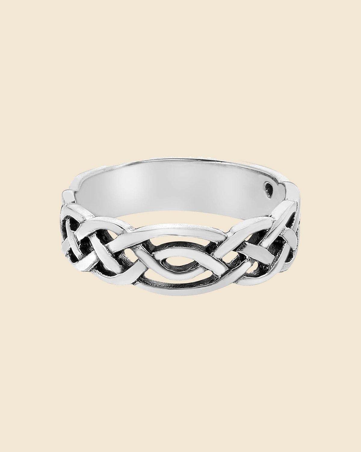 Sterling Silver Celtic Plait Ring