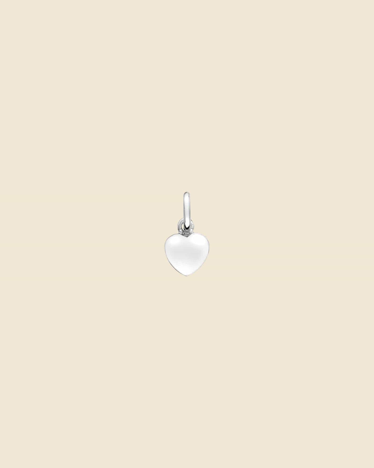 Sterling Silver Flat Heart Pendant