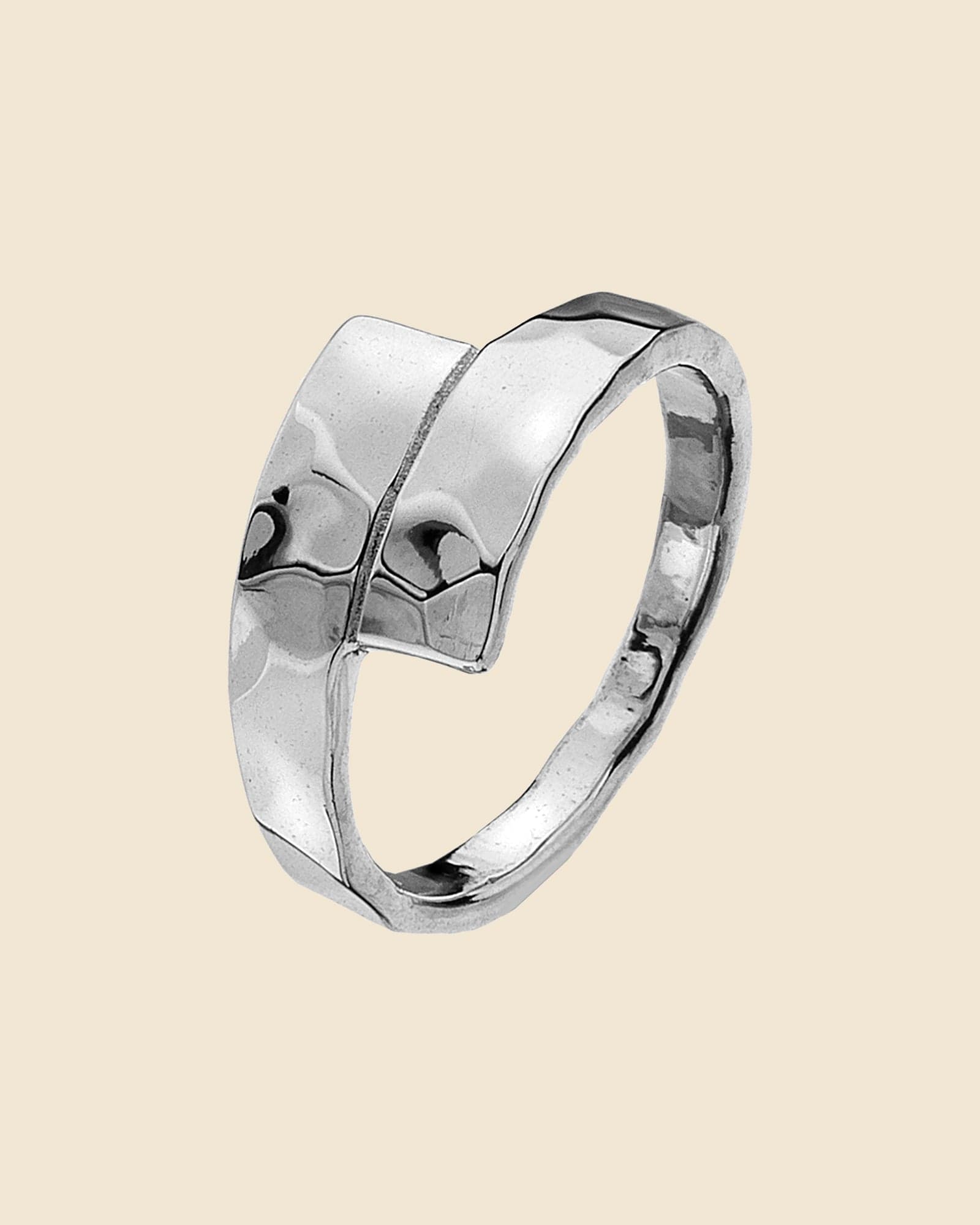 Hammered Sterling Silver Wrap Ring