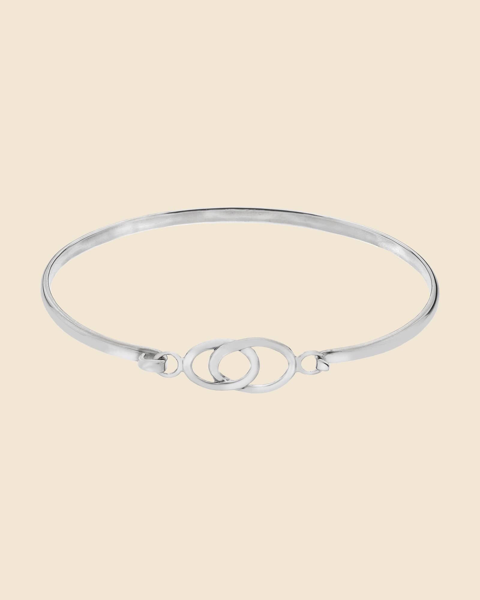 Sterling Silver Interlocked Bangle