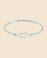 Sterling Silver Interlocked Bangle
