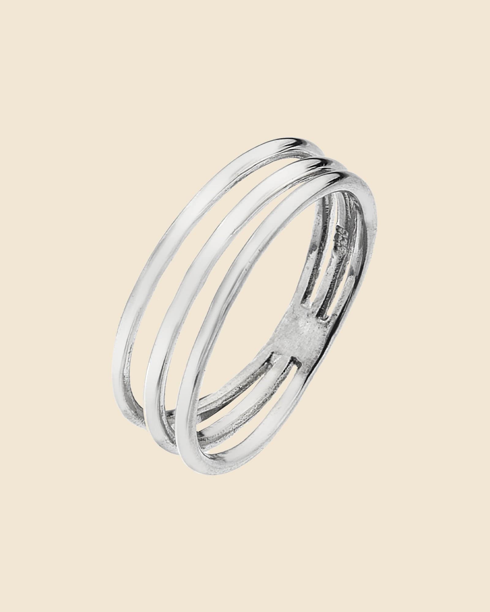 Sterling Silver Triple Band Ring