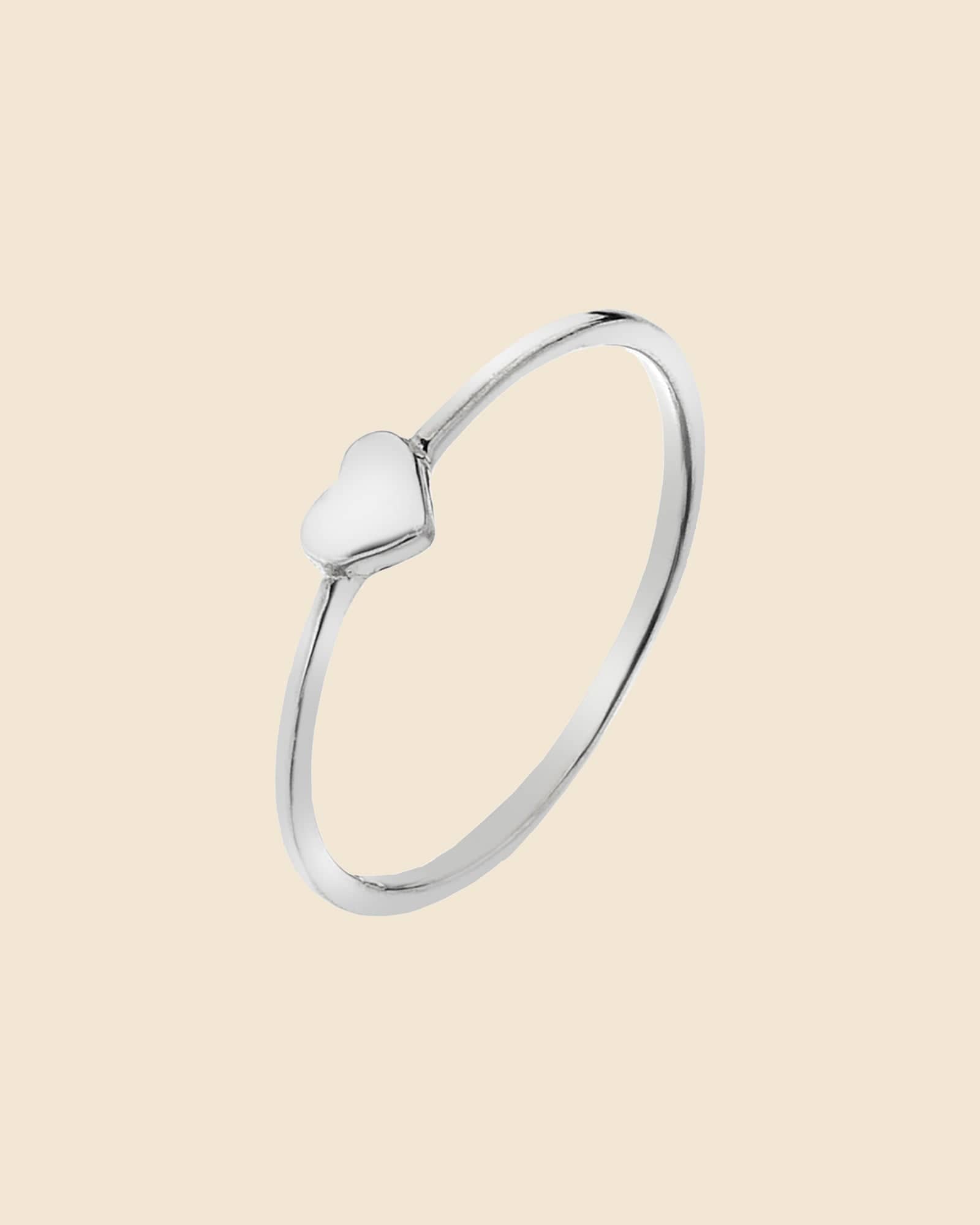 Sterling Silver Tiny Heart Ring