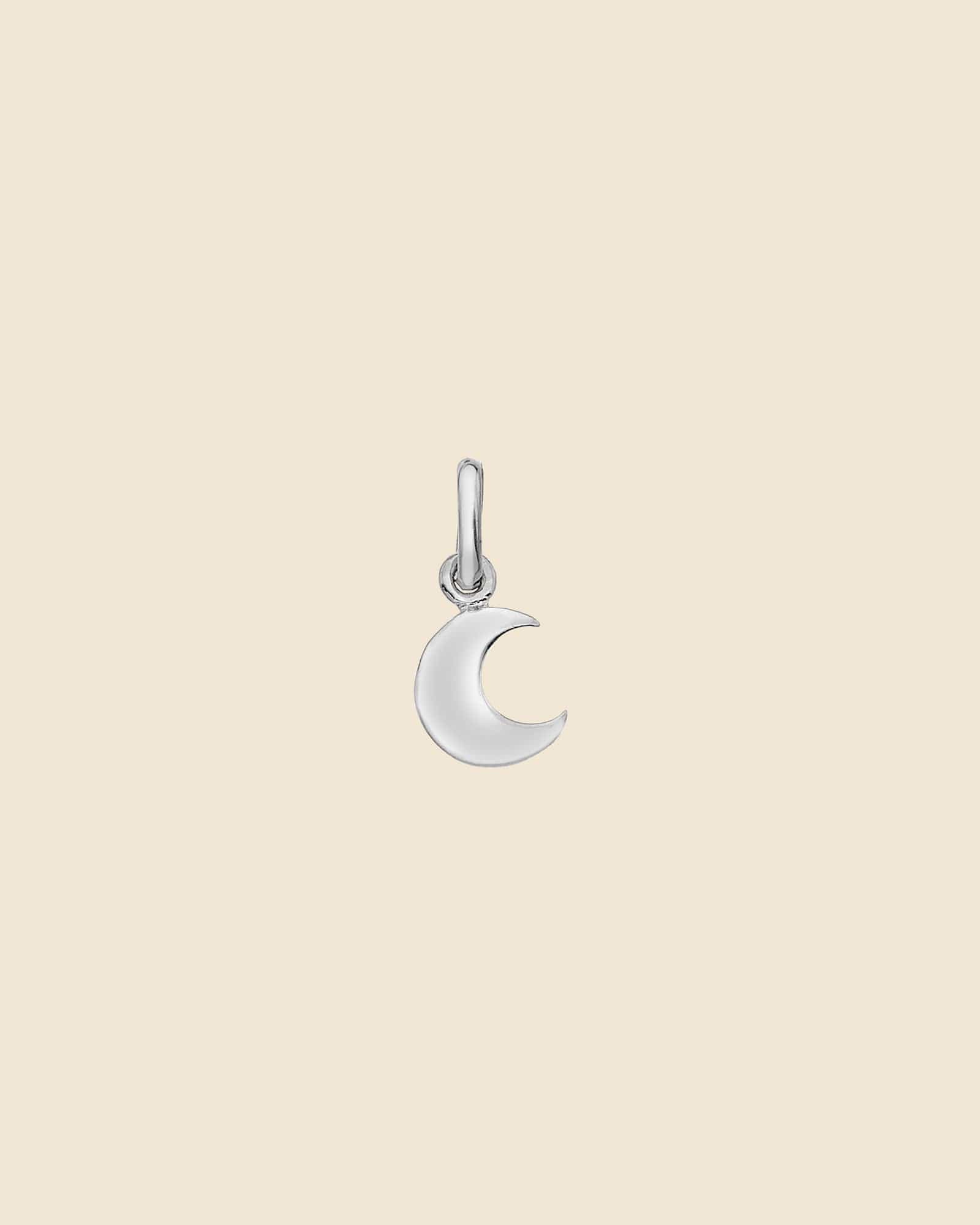 Sterling Silver Crescent Moon Pendant