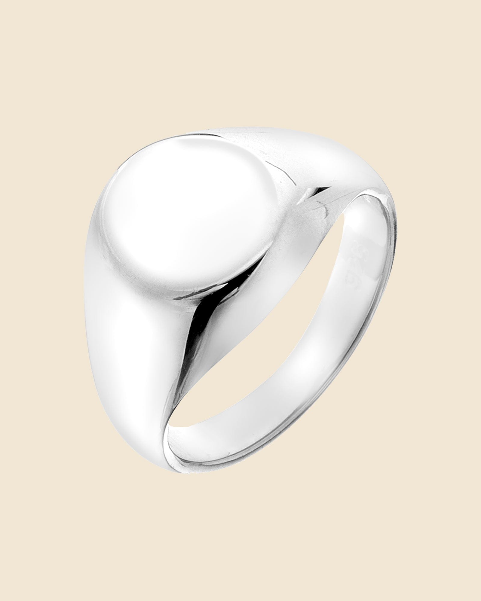 Sterling Silver 10mm Signet Ring